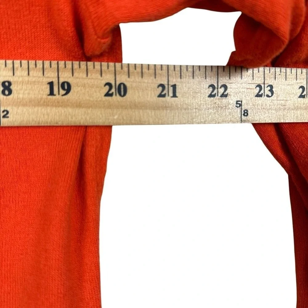 Banana Republic Burnt Orange Quarter Zip Cotton Cashmere Sweater Men's M